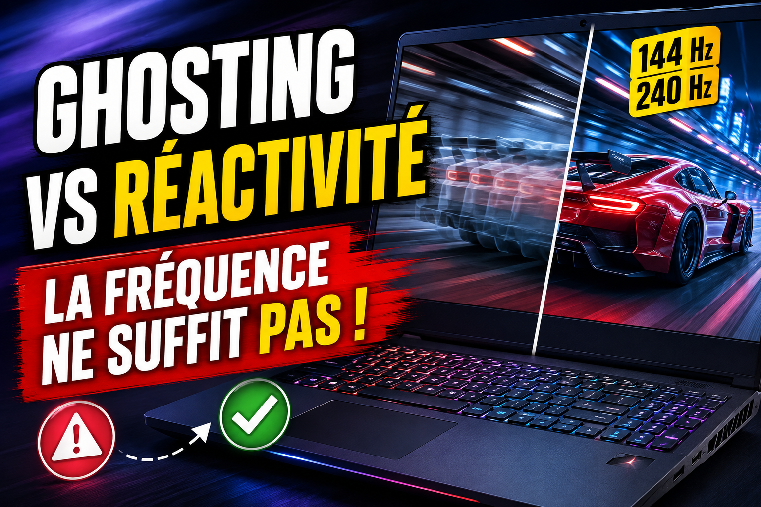 Temps de réponse et ghosting : pourquoi la fréquence seule ne suffit pas à juger l’écran d’un portable gamer ?