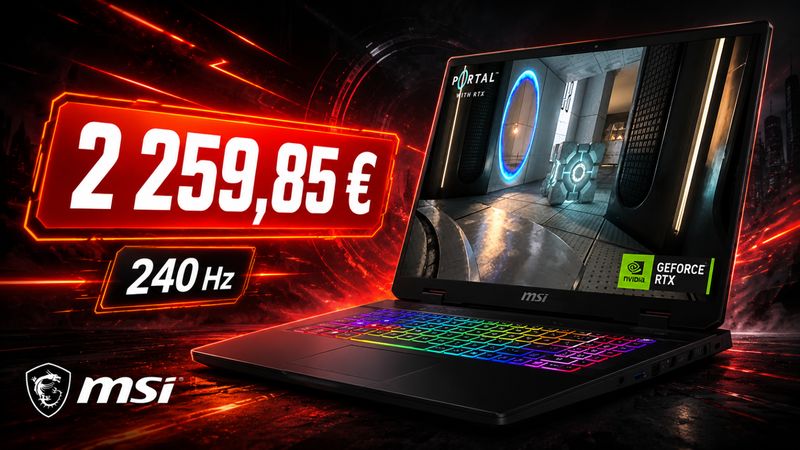 Le MSI Crosshair 17 HX AI avec RTX 5070 passe à 2 259,85 € : un grand PC gamer QHD 240 Hz en promotion
