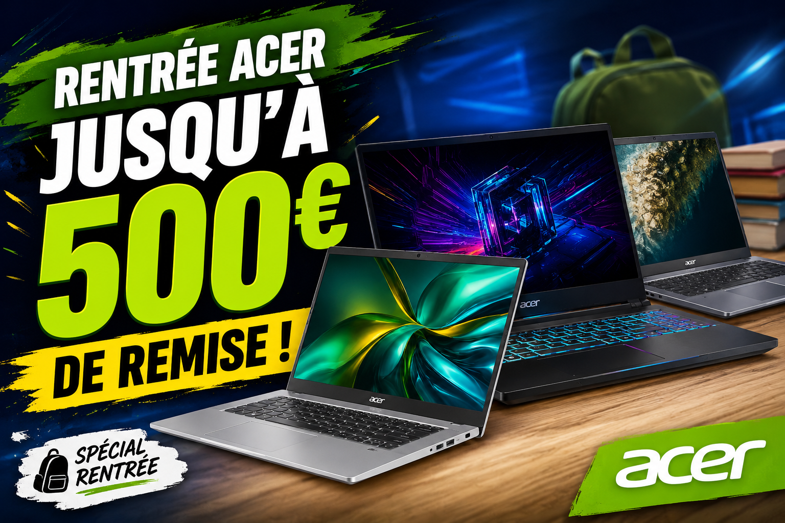 Rentrée Acer : jusqu’à 500 € de remise, les PC qui valent vraiment le coup