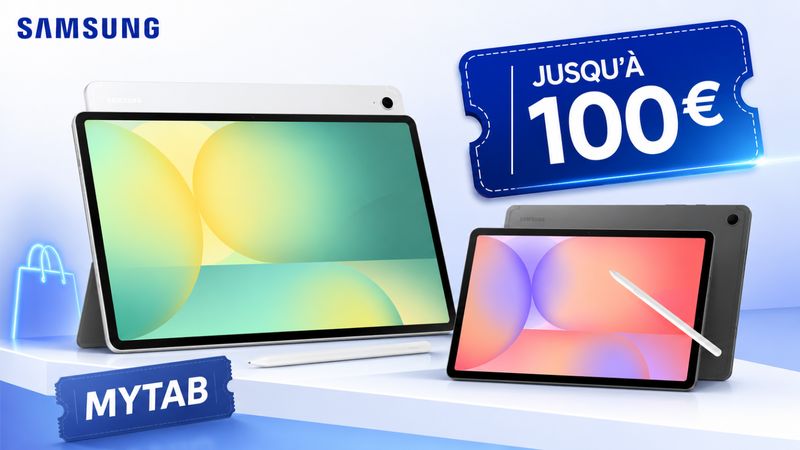 Tablettes Samsung : le code MYTAB revient avec jusqu’à 100 € de remise sur les Galaxy Tab S10