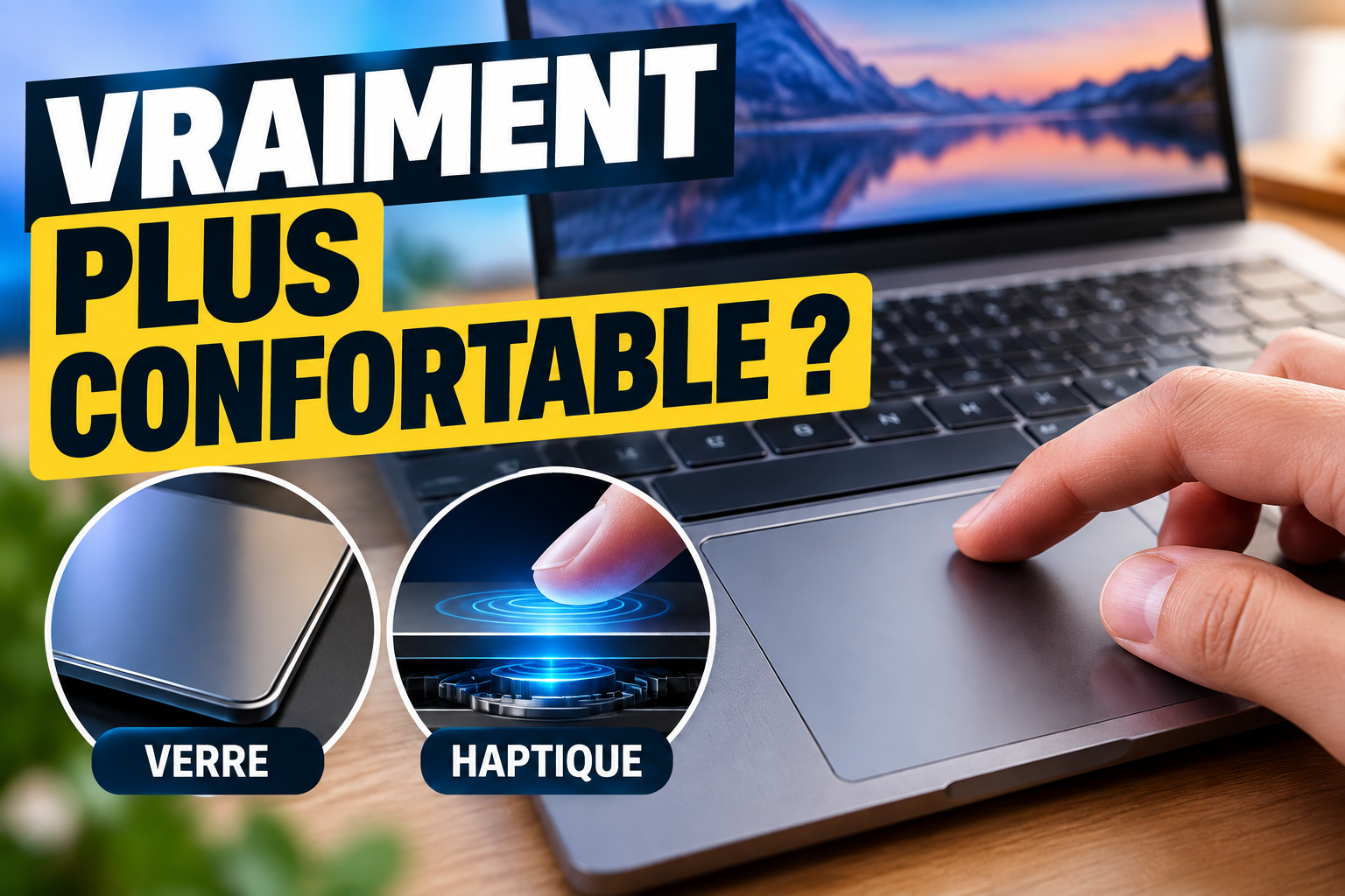 Pavé tactile en verre ou haptique : ce détail change-t-il vraiment le confort d’un portable grand public ?