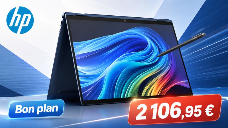 HP EliteBook X Flip G1i 14" à 2 106,95 € : le 2-en-1 pro premium devient nettement plus intéressant