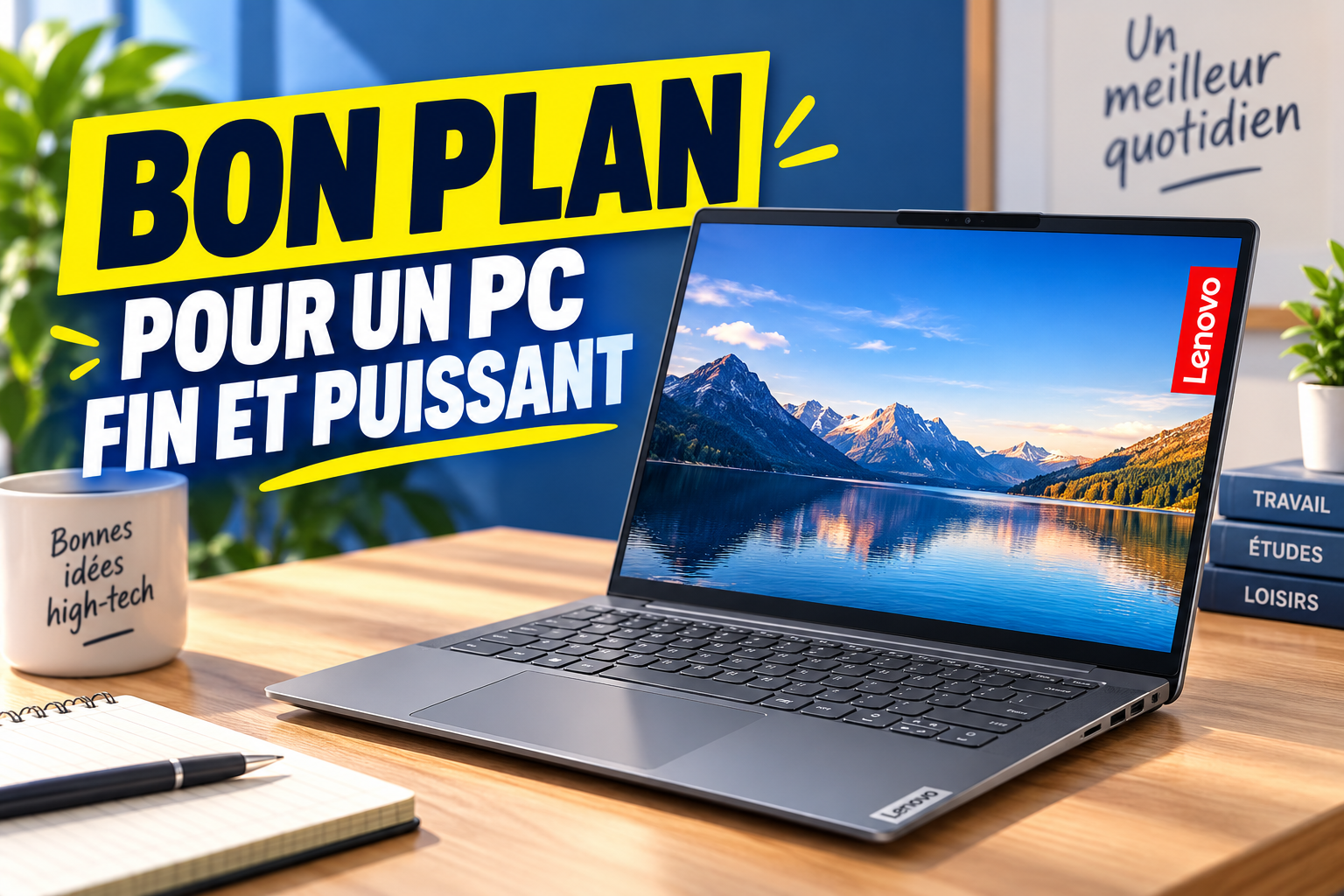 46 % de remise : le Lenovo IdeaPad Slim 5 13ARP10 passe à 649,01 €