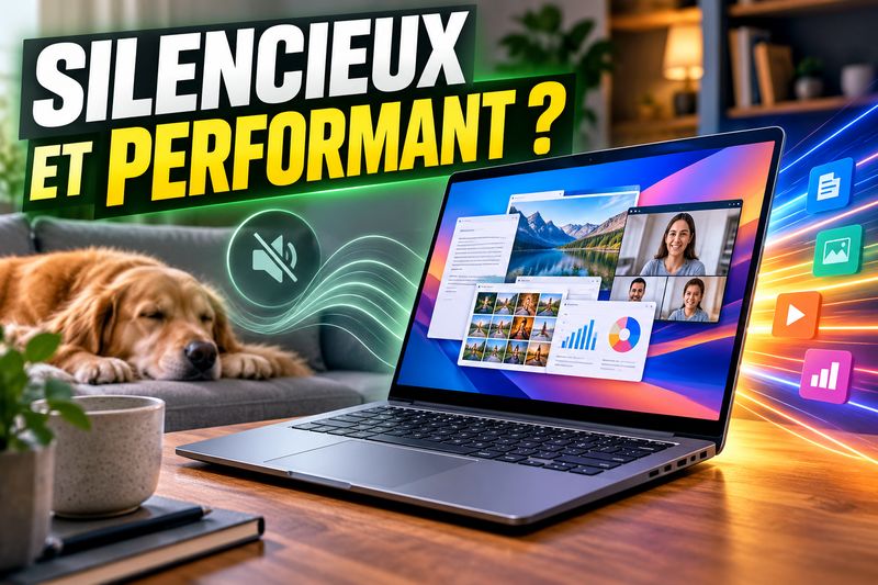 Un PC portable silencieux peut-il rester performant pour un usage familial et polyvalent ?