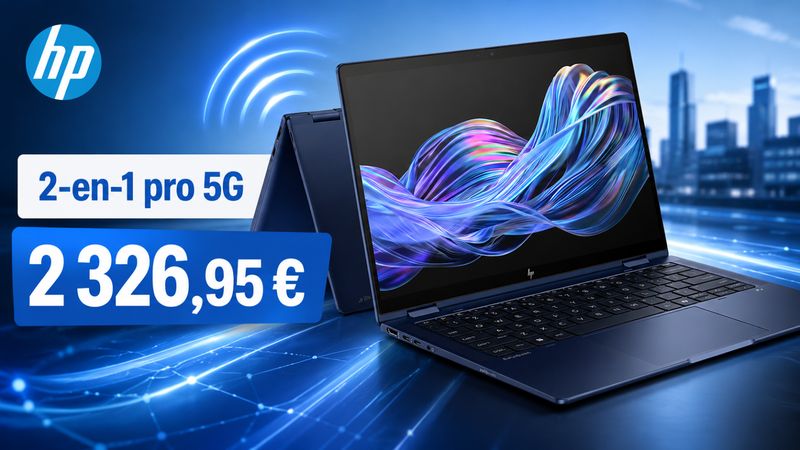 HP EliteBook X Flip G1i 14" : le 2-en-1 pro 5G passe à 2 326,95 €