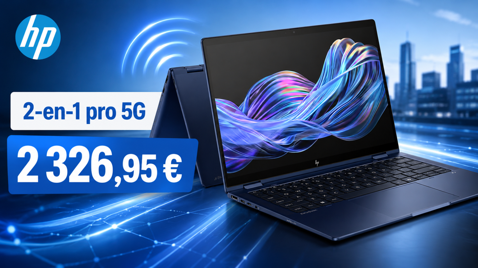 HP EliteBook X Flip G1i 14" : le 2-en-1 pro 5G passe à 2 326,95 €