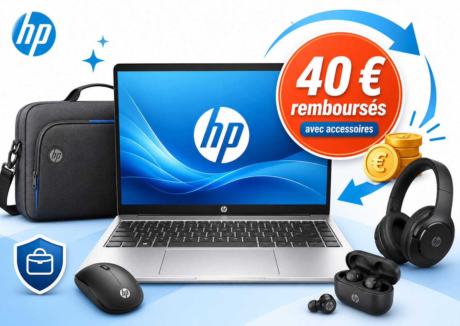 HP rembourse 40 € sur des PC portables avec accessoires : une opération intéressante si vous deviez déjà compléter votre équipement