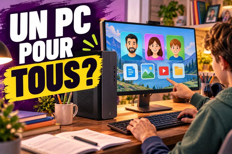Quel ordinateur de bureau choisir pour un poste familial partagé ?