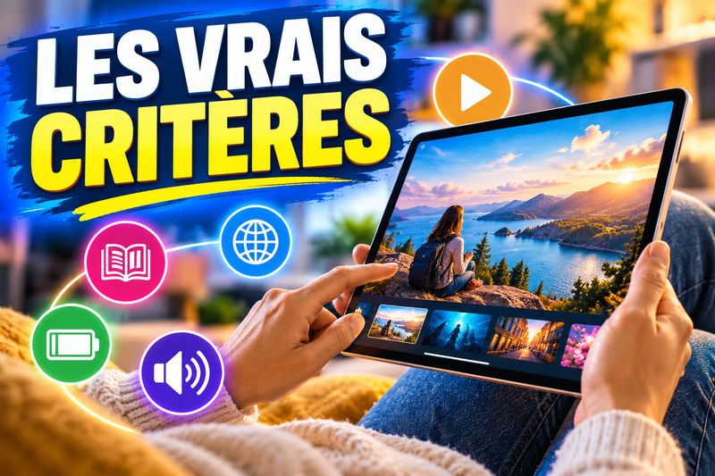 Choisir une tablette pour lire, naviguer et regarder des séries : quels critères comptent vraiment ?