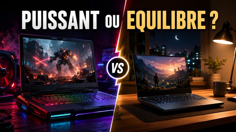 PC portable gamer puissant ou modèle équilibré : que choisir si vous jouez seulement le soir ?