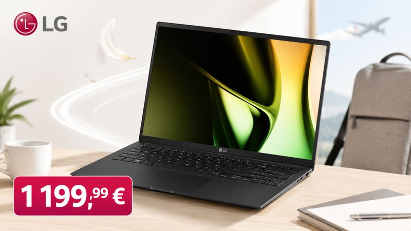 Le LG Gram 15 avec Ryzen AI 7 chute à 1 199,99 € : un 15,6 pouces ultra-léger taillé pour travailler partout