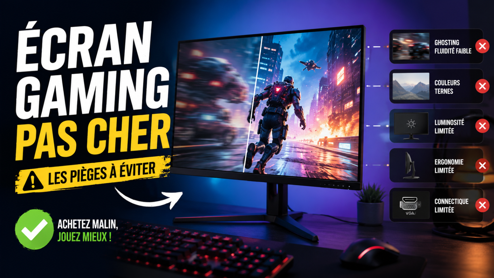 Écran gaming pas cher : à quoi faut-il faire attention pour éviter la déception ?