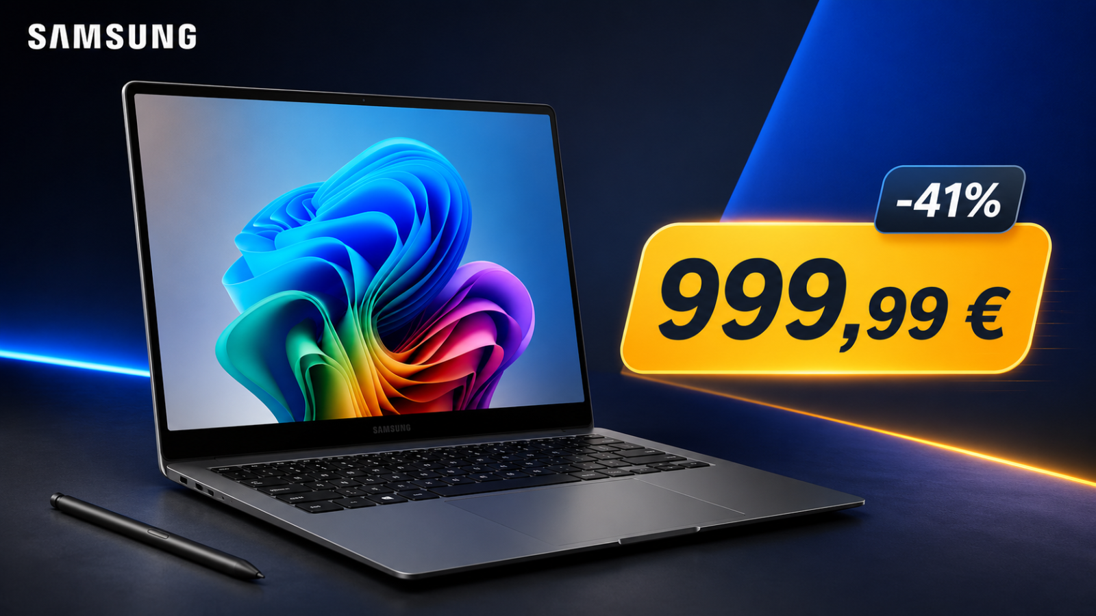 Samsung Galaxy Book5 Pro 14 pouces : l’ultraportable AMOLED tactile chute à 999,99 €