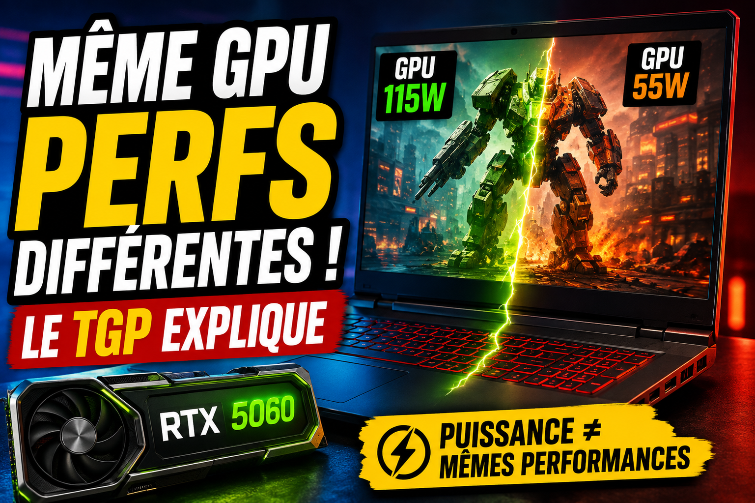 TGP de la carte graphique : pourquoi deux PC portables avec le même GPU peuvent être très différents ?