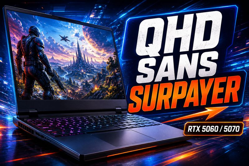 Quel PC portable gamer choisir pour jouer en QHD sans viser le très haut de gamme ?