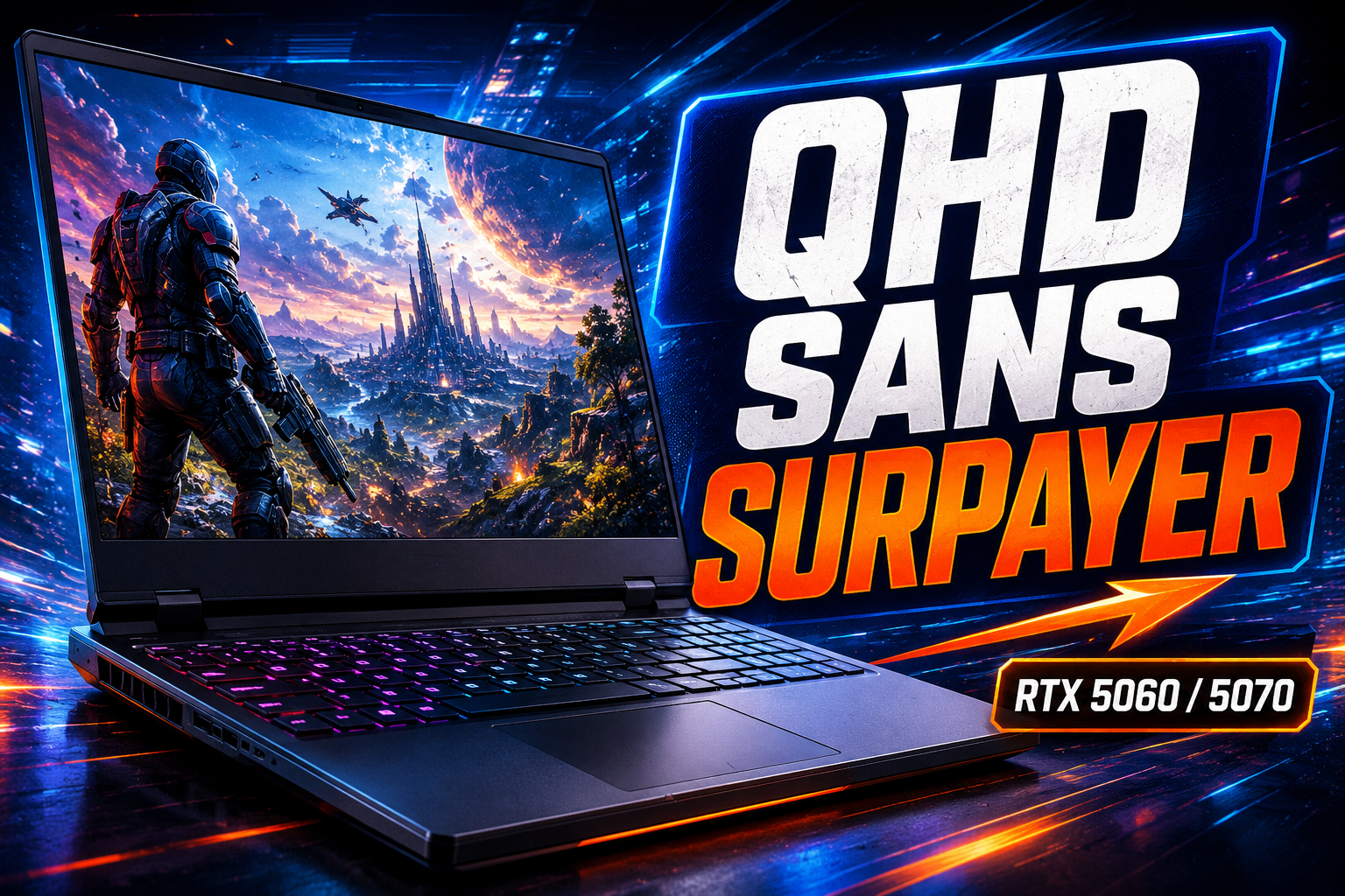 Quel PC portable gamer choisir pour jouer en QHD sans viser le très haut de gamme ?