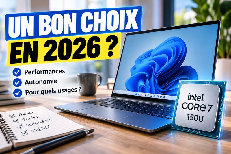 Intel Core 7 150U : que vaut ce processeur basse consommation sur un PC portable en 2026 ?