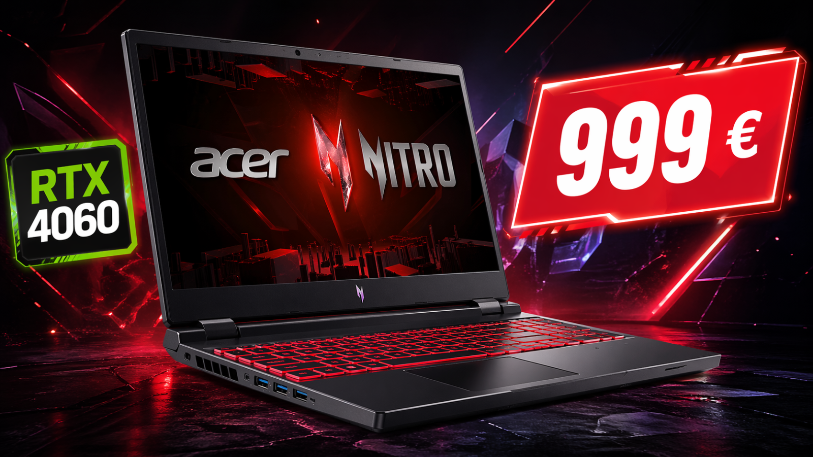 Acer Nitro 5 AN515-58-7290 : un PC portable gamer RTX 4060 à 999,00 € qui redevient très tentant