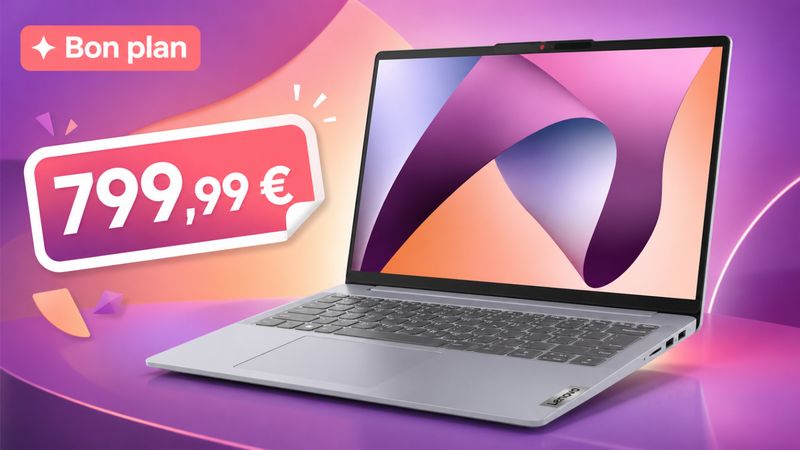 Lenovo IdeaPad Slim 5 OLED à 799,99 € : un 15 pouces Ryzen 7 très bien équipé passe sous les 800 €