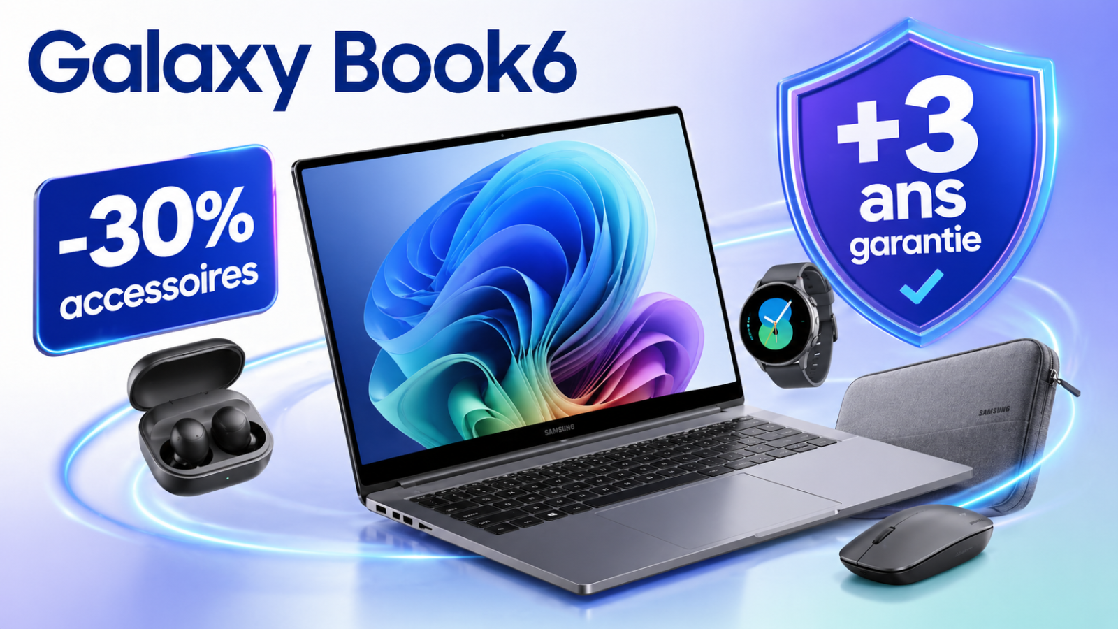 Galaxy Book6 : Samsung prolonge ses remises accessoires et son extension de garantie sur certains PC portables