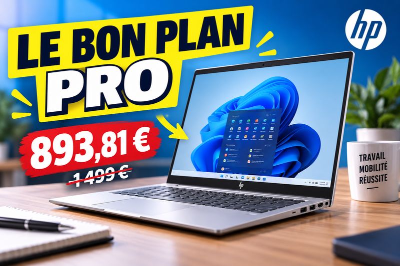 HP ProBook 4 G1ah à 893,81 € : ce 14 pouces professionnel passe sous les 900 €