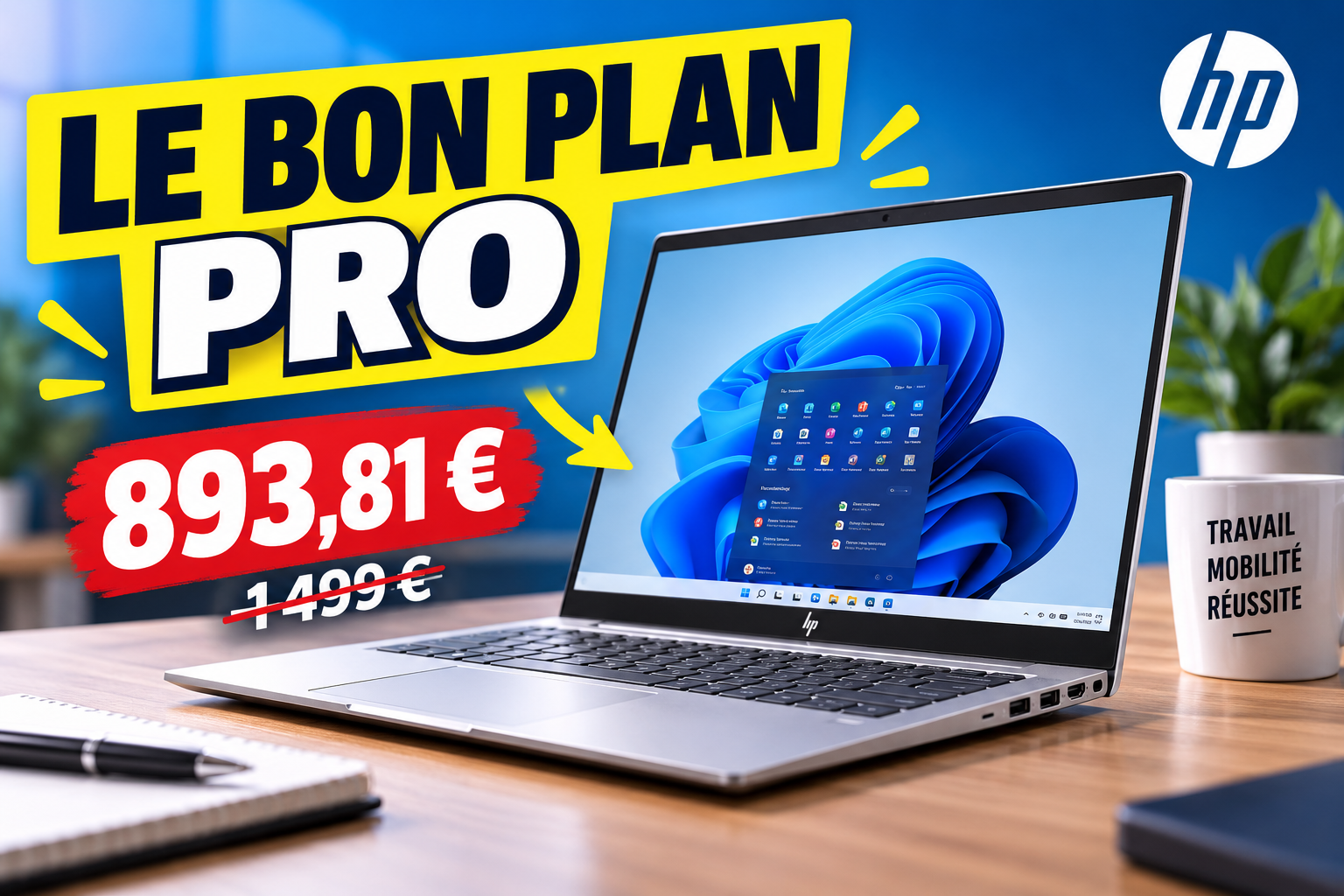 HP ProBook 4 G1ah à 893,81 € : ce 14 pouces professionnel passe sous les 900 €