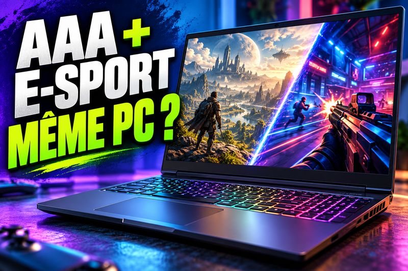 Quel PC portable gaming choisir pour alterner jeux AAA et jeux compétitifs ?