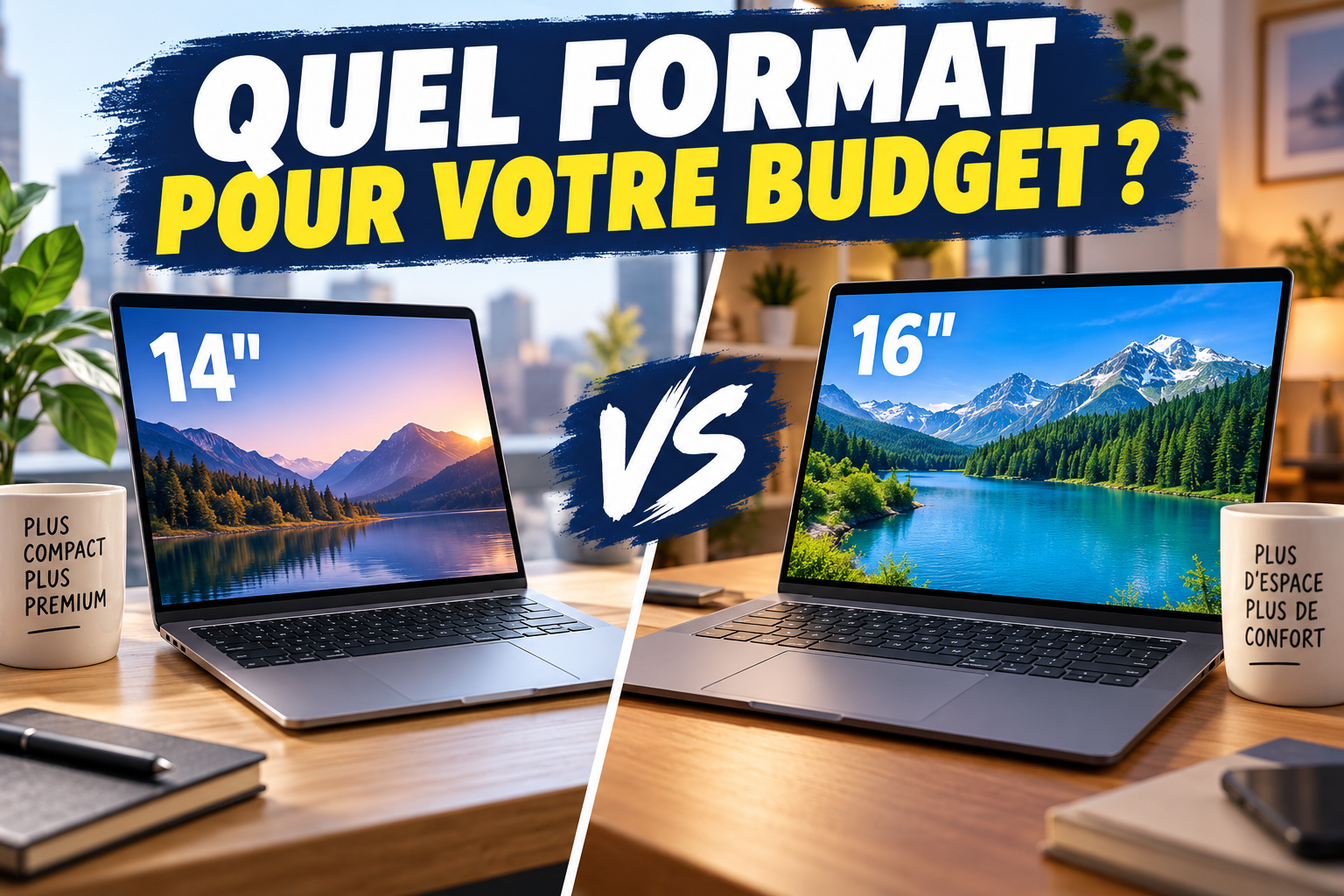 14 pouces premium ou 16 pouces milieu de gamme : où placer le budget pour un usage polyvalent ?