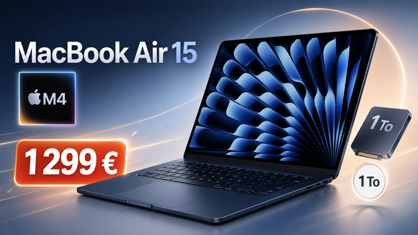Apple MacBook Air 15 M4 1 To à 1 299 € : le grand MacBook Air devient beaucoup plus intéressant