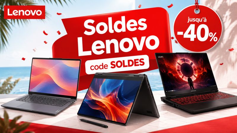 Soldes Lenovo : le code SOLDES accompagne des remises sur plusieurs PC portables sélectionnés