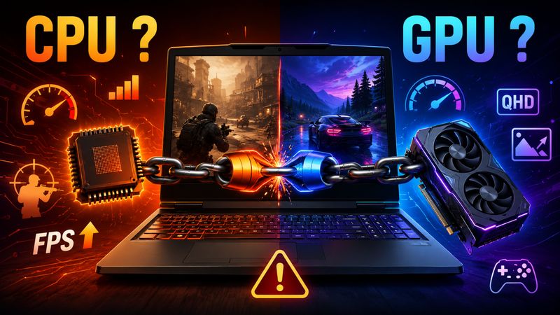 CPU limité ou GPU limité : comment repérer le vrai maillon faible d’un portable gamer
