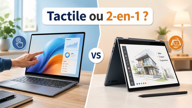 Ordinateur tactile classique ou portable 2-en-1 : quelle expérience est la plus cohérente ?