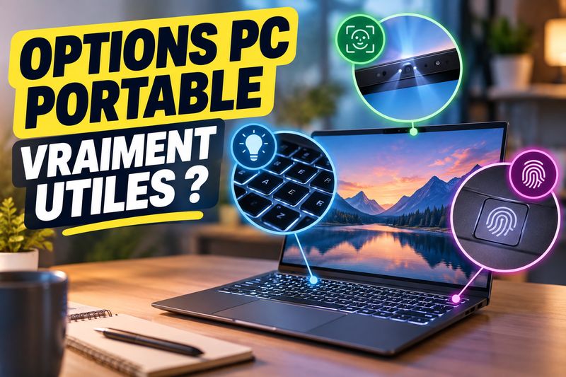 Clavier rétroéclairé, lecteur d’empreintes, webcam IR : quels petits équipements méritent vraiment un surcoût ?