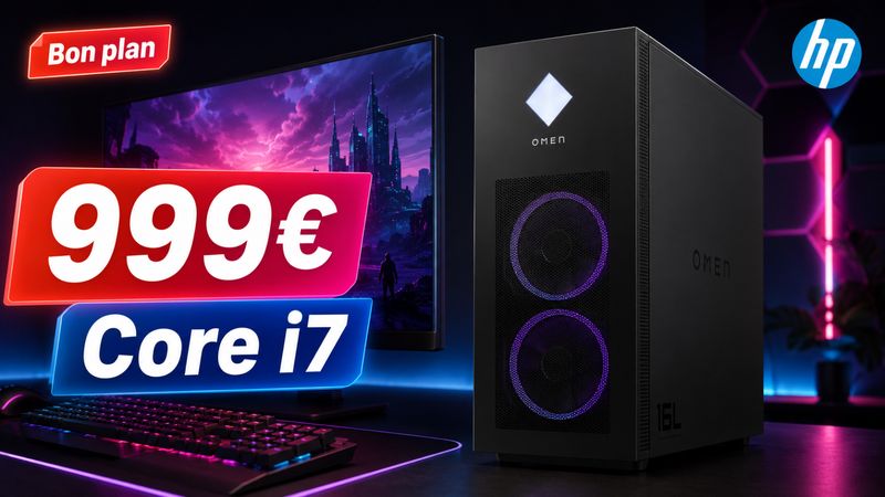 Le HP OMEN 16L tombe à 999 € : un PC gamer Core i7 sous la barre des 1 000 €