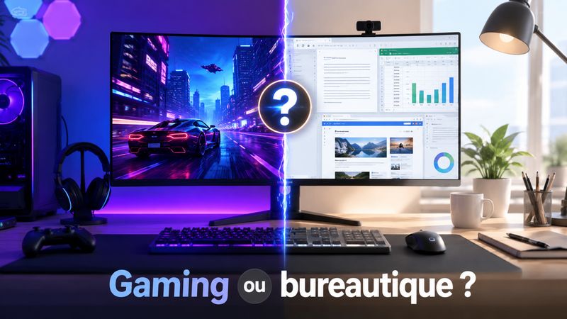 Écran gaming ou écran bureautique bien équipé : lequel choisir si vous faites un peu de tout ?