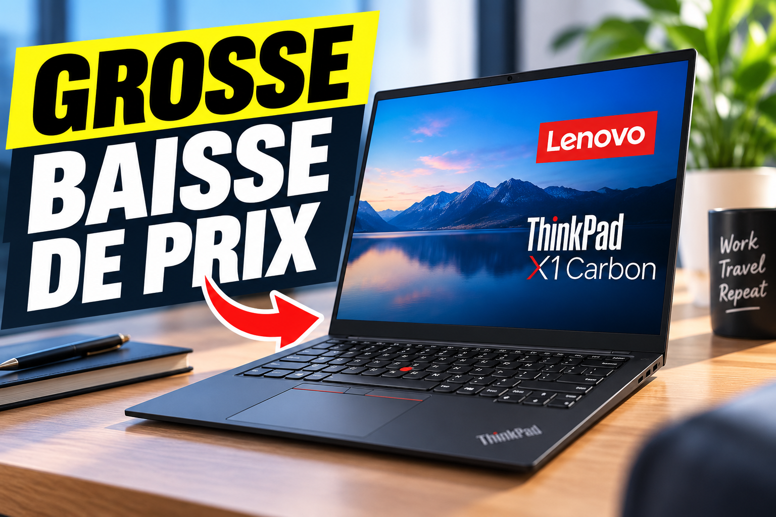 Le Lenovo ThinkPad X1 Carbon Gen 14 passe sous les 1 900 € : une forte baisse pour ce PC pro de 998 g