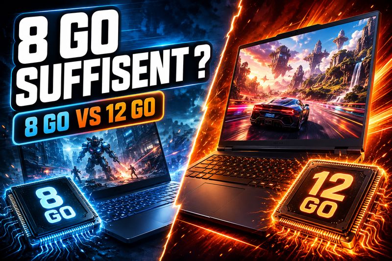 8 Go ou 12 Go de VRAM : à quel moment la mémoire vidéo devient-elle un vrai sujet sur portable gamer ?