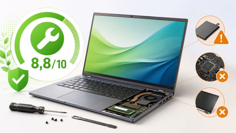 Indice de réparabilité élevé sur un PC portable : ce que cela garantit… et ce que cela ne garantit pas