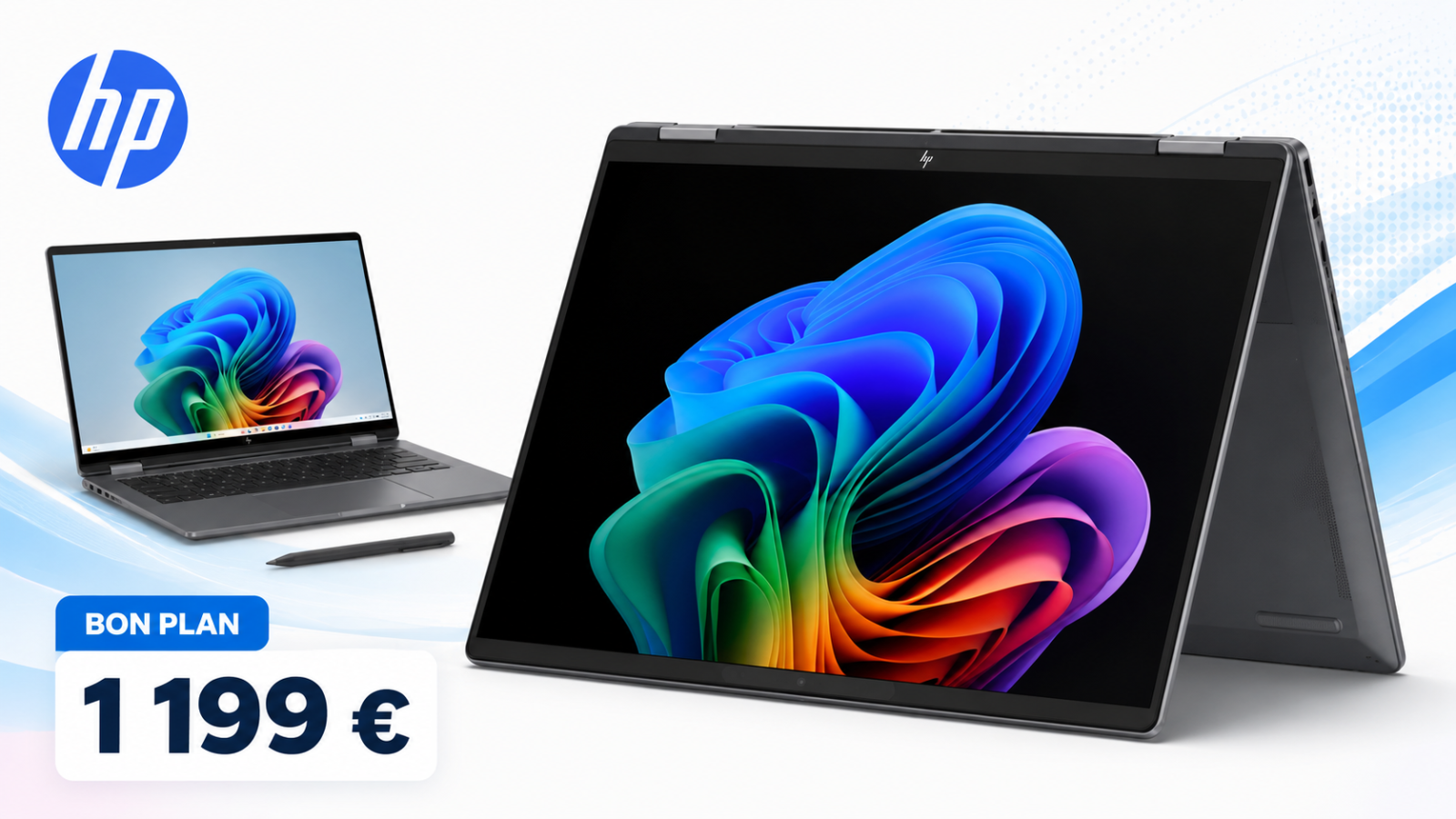 HP OmniBook X Flip 16-cb0007nfx : le grand PC portable OLED 2-en-1 tombe à 1 199 € chez HP