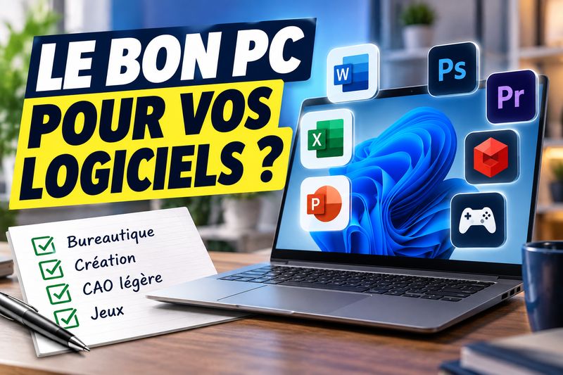 Choisir un PC portable selon ses logiciels : la méthode pour dimensionner la bonne configuration