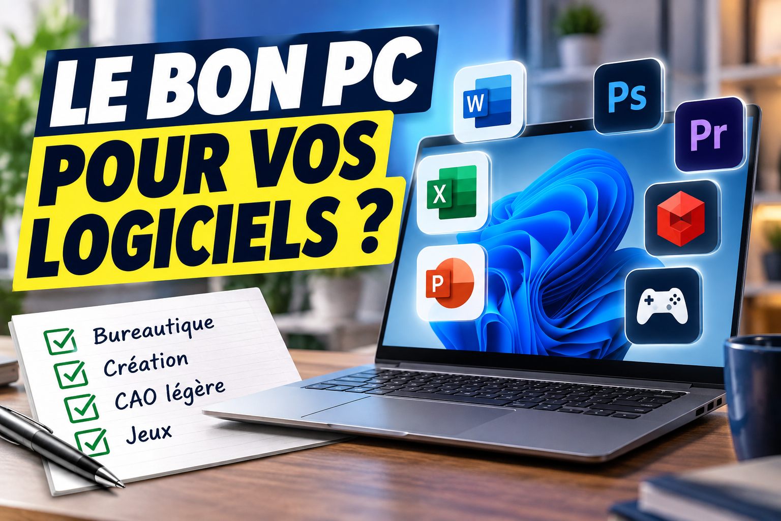 Choisir un PC portable selon ses logiciels : la méthode pour dimensionner la bonne configuration