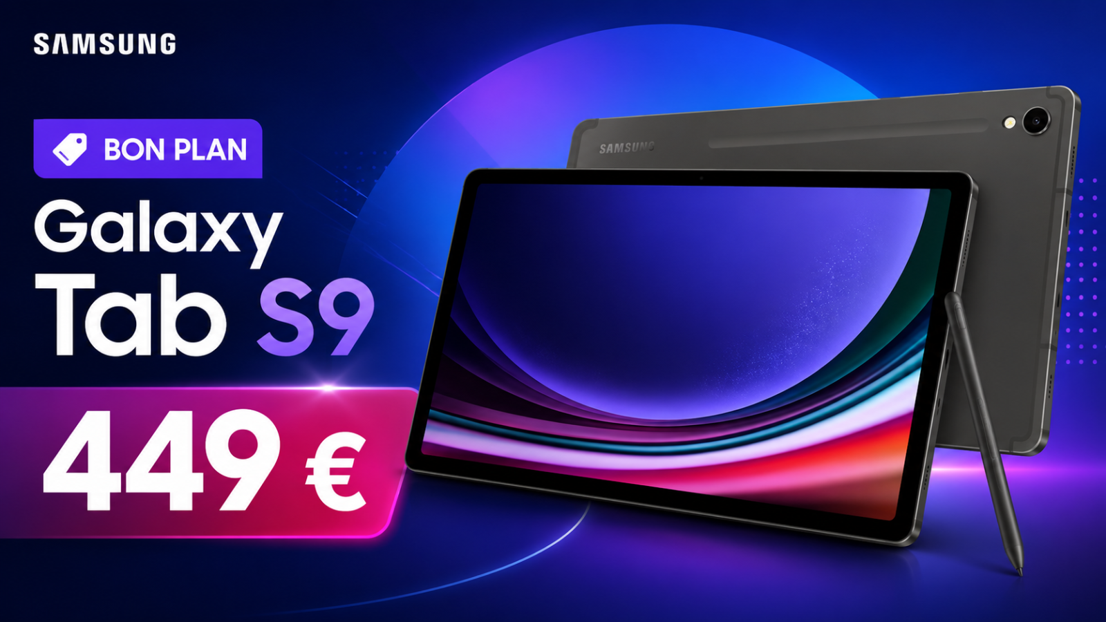 La Samsung Galaxy Tab S9 11 pouces tombe à 449 € : une tablette Android premium à un prix beaucoup plus agressif