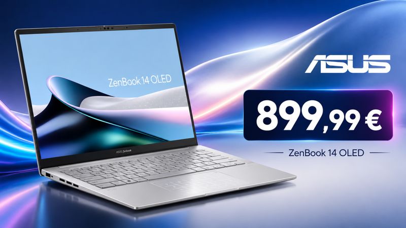 Asus ZenBook 14 OLED UX3405CA-ISCQD1162W : l’ultraportable OLED Windows 11 Pro chute à 899,99 €