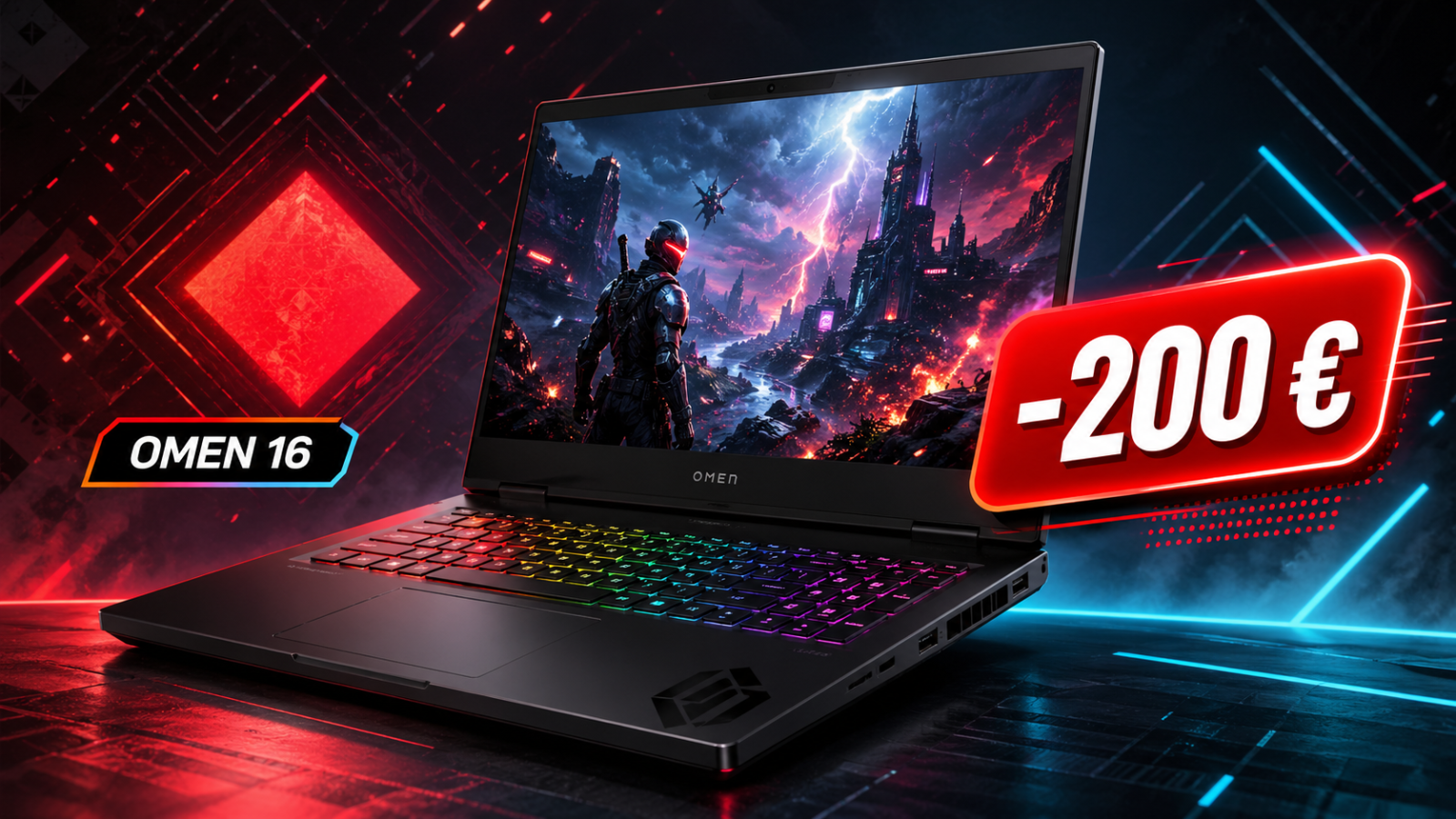 HP OMEN 16-ap0044nf : 200 € de remise sur un PC gamer 16 pouces très musclé