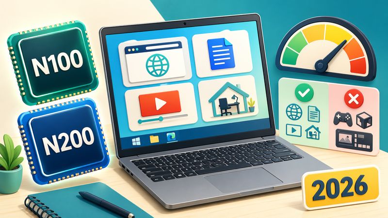 Que vaut vraiment un Intel N100 ou N200 sur un PC portable en 2026 ?