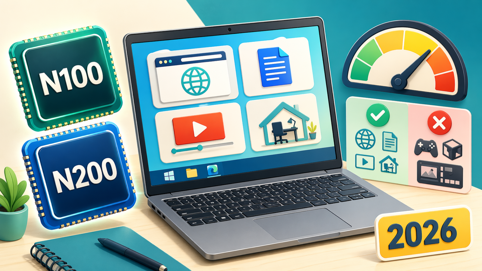 Que vaut vraiment un Intel N100 ou N200 sur un PC portable en 2026 ?