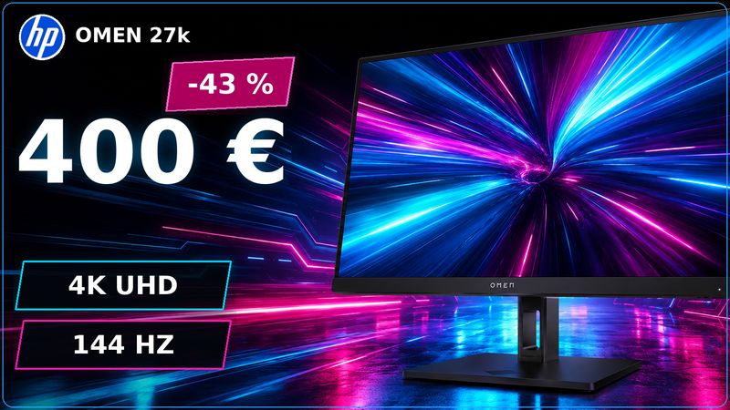 Le HP OMEN 27k tombe à 400 € : la 4K 144 Hz devient nettement plus accessible
