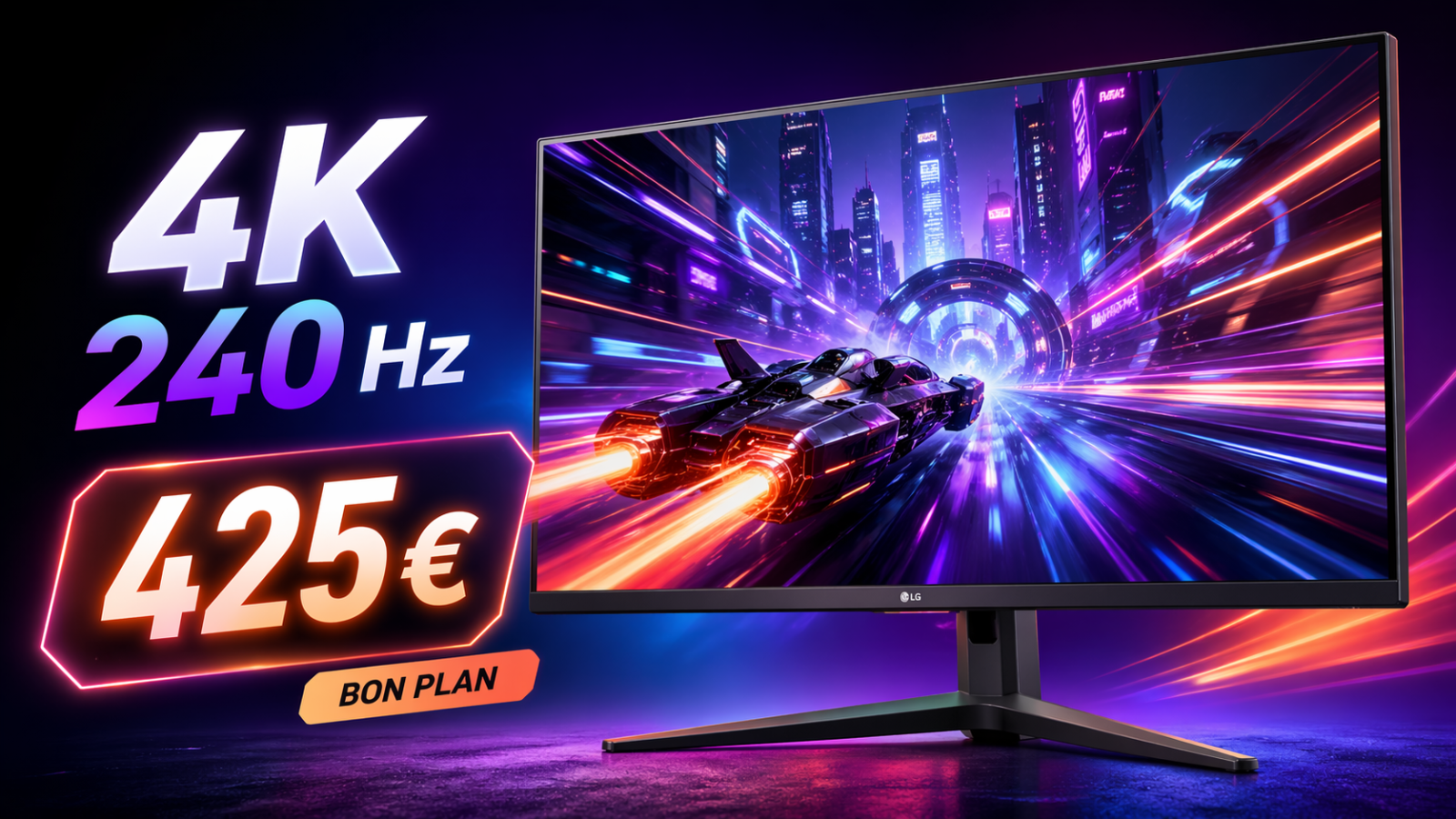 LG 27G850A-B : l’écran gaming 4K 240 Hz tombe à 425,56 € au lieu de 799,99 €