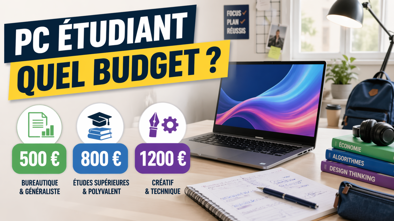 PC portable étudiant : quel budget prévoir selon la filière et le niveau d’études ?