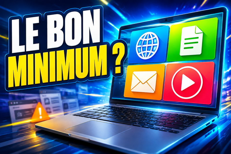 Quel PC portable pas cher choisir pour uniquement naviguer, gérer ses papiers et regarder des vidéos ?